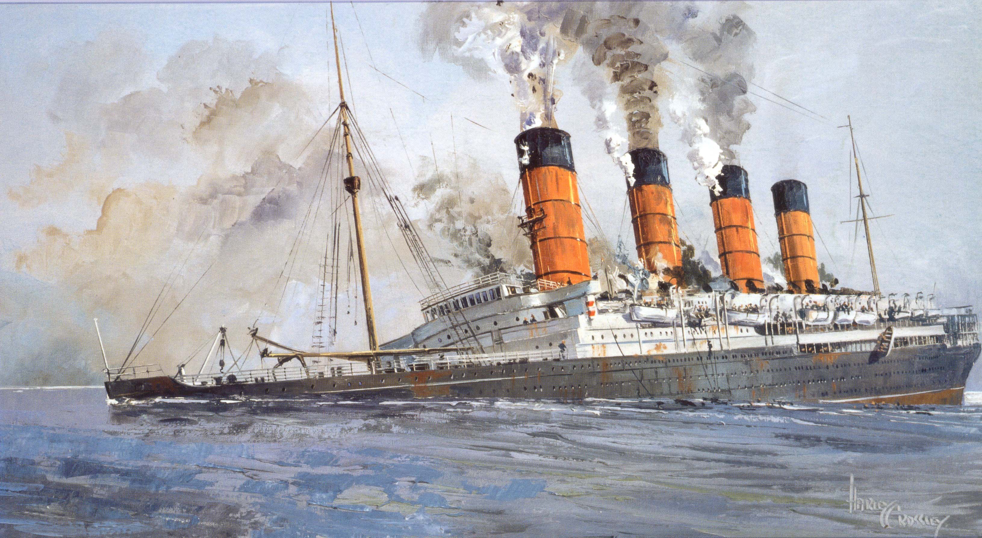 Крушения пароходов. Лузитания корабль 1915. Гибель Лузитании 1915. Британский корабль «Лузитания». Лузитания корабль крушение.